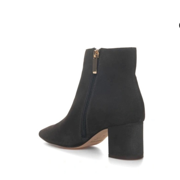 L'AGENCE NEW Jeanne Block Heel Bootie Charcoal Gray Pointed Toe Size 8.5 38.5 EU - Picture 2 of 8